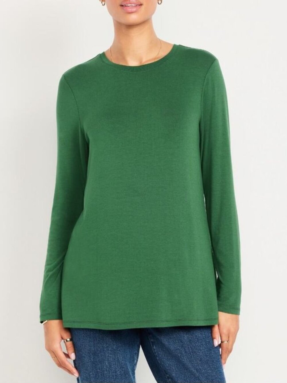 Old Navy Green Luxe Long-Sleeve Crew-Neck Tunic/NWT/SMALL